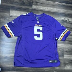 Nike Minnesota Vikings NFL On Field Teddy Bridgewater Football Jersey Men’s 2XL